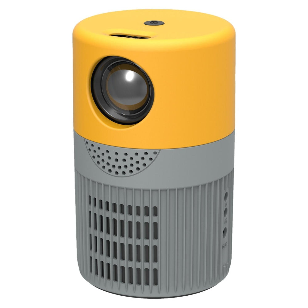 3000 Lumens Mini Projector With 100 Inch Screen - Grey Yellow 10