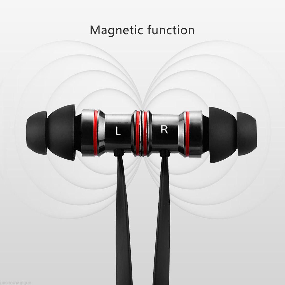 Waterproof Magnetic Sport Earbuds with Mic - Wireless Bluetooth V4.1 - Ip7G9654A 7