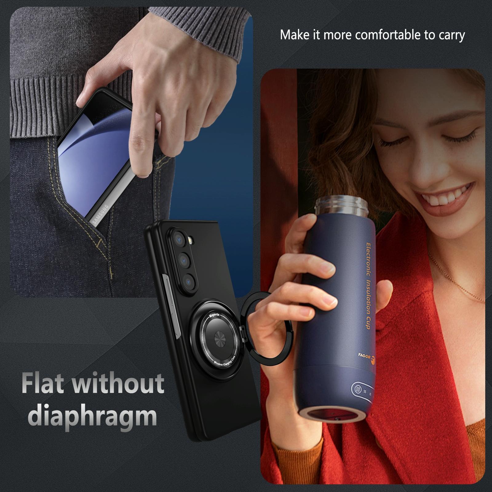 For Samsung Galaxy Z Fold4 5G Shockproof 360 Degree Rotating Case - Blue 6