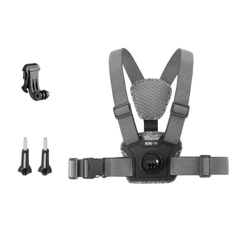 Adjustable Chest Strap with Mount and Screw - 6 In 1 360 Phone Clamp 9