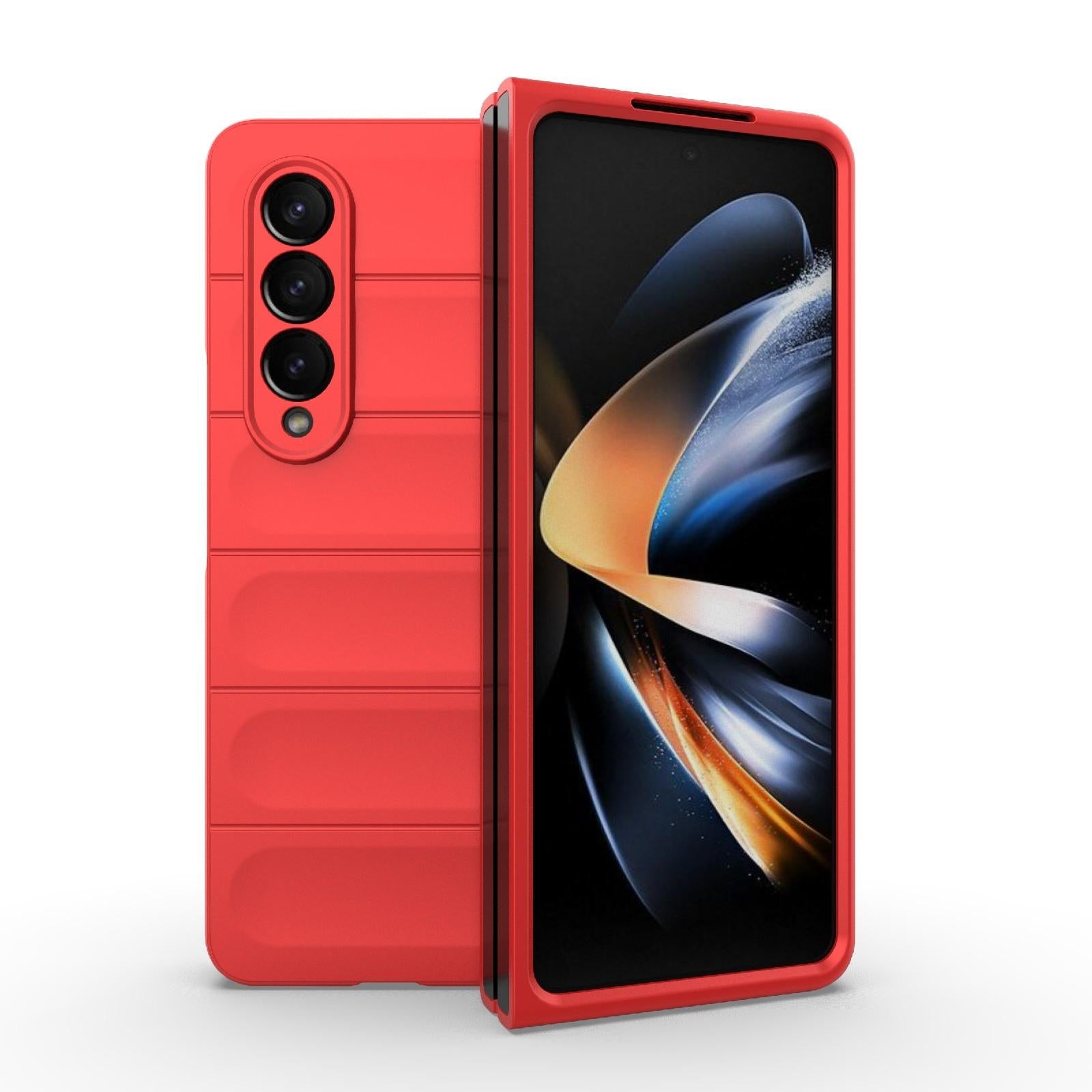 For Samsung Galaxy Z Fold4 5G Foldable Shockproof Phone Case with Magic Shield - Slim Design - Black 15