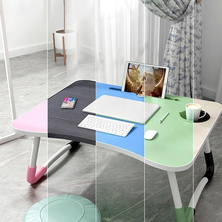 Adjustable Folding Laptop Desk - Non-slip W-shaped Legs Square Pattern Portable Cloud Design - Hcb5115A 10