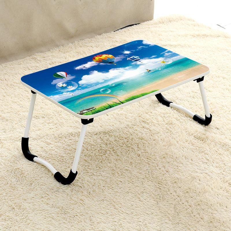 Adjustable Folding Laptop Desk - Non-slip W-shaped Legs Square Pattern Portable Cloud Design - Hcb5115A 12