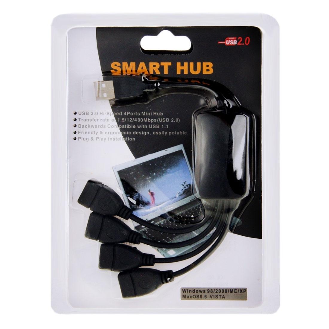 4-Port Usb 2.0 High Speed Hub For Pc 5