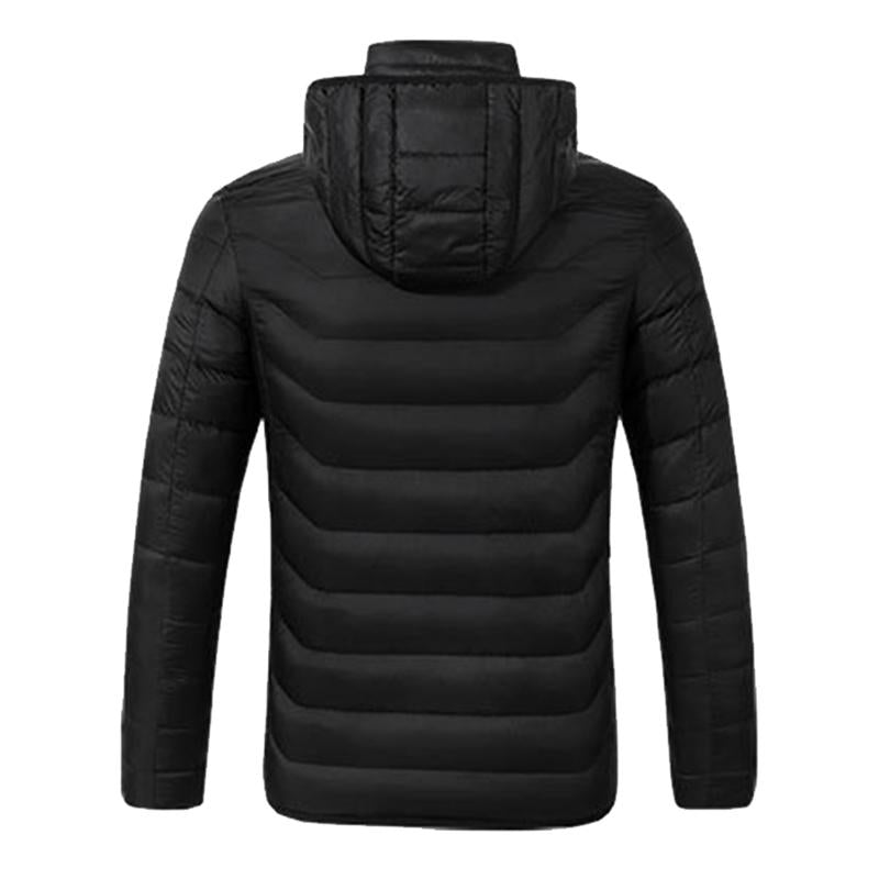 Winter Smart Electric Heating Hooded Jacket - Size Xxxxl - Red 6