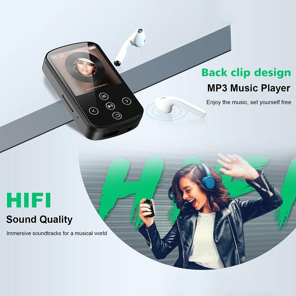 Touch Screen Mp3 Bluetooth Music Player 128Gb Memory Hifi Sports Clip - 128Gb 9