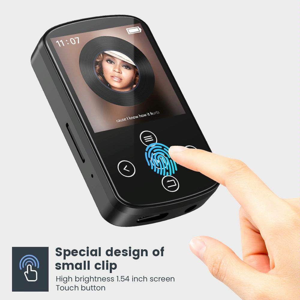 Touch Screen Mp3 Bluetooth Music Player 128Gb Memory Hifi Sports Clip - 128Gb 10