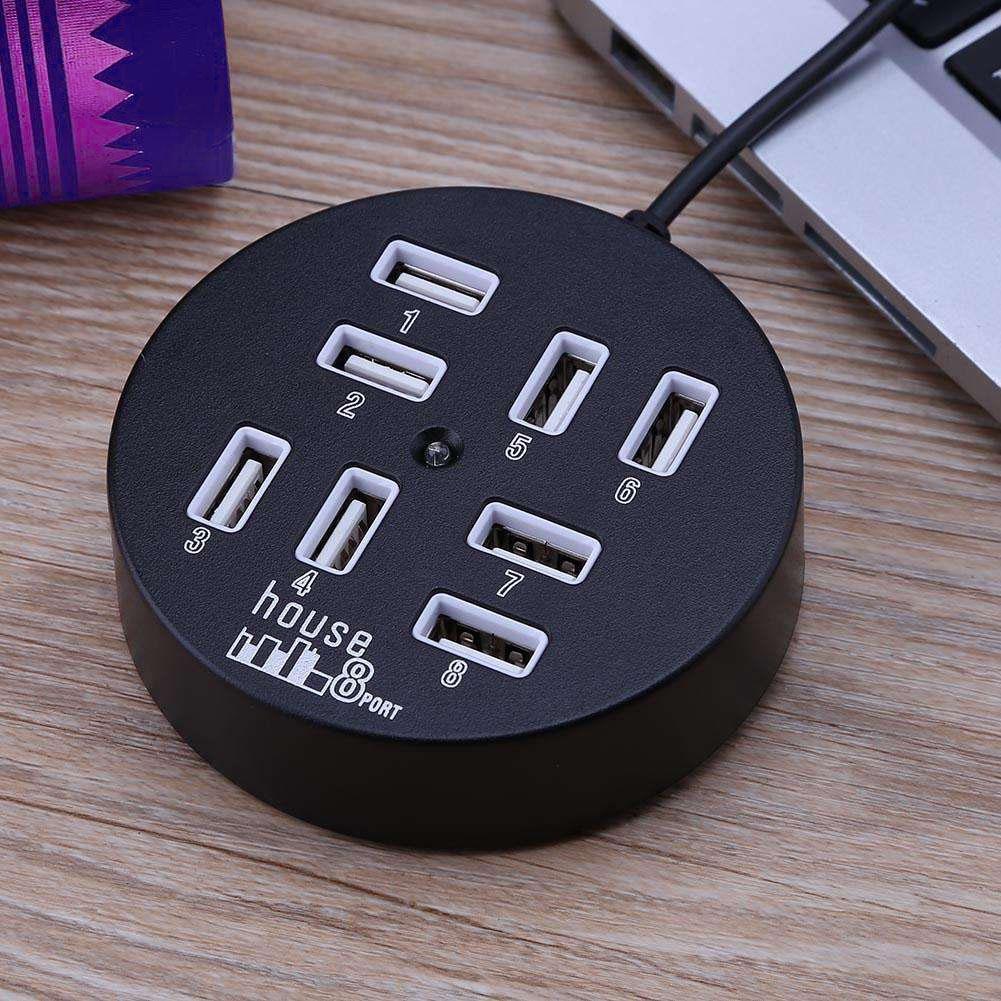 8-Port Usb 2.0 Hub For Laptop 60Cm Length 1Tb Hdd Support 5