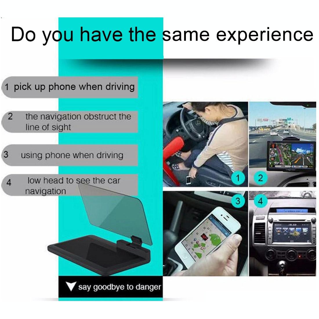 Car Gps Hud Holder For Smartphones Black 6