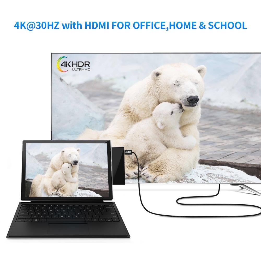 3-Port Usb 3.0 + Hdmi + Sd / Tf Card Reader Hub With 4K Hdmi Adapter 4