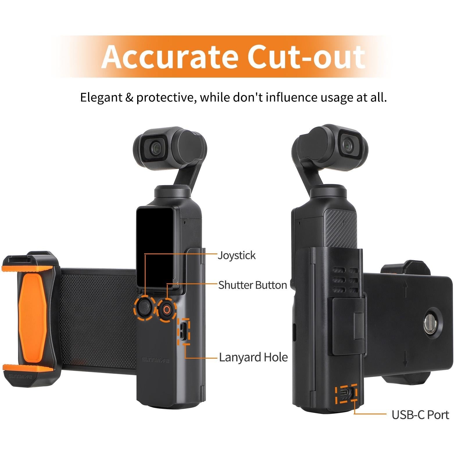 Portable Phone Clamp Holder with Storage Case for Dji Pocket 3 11