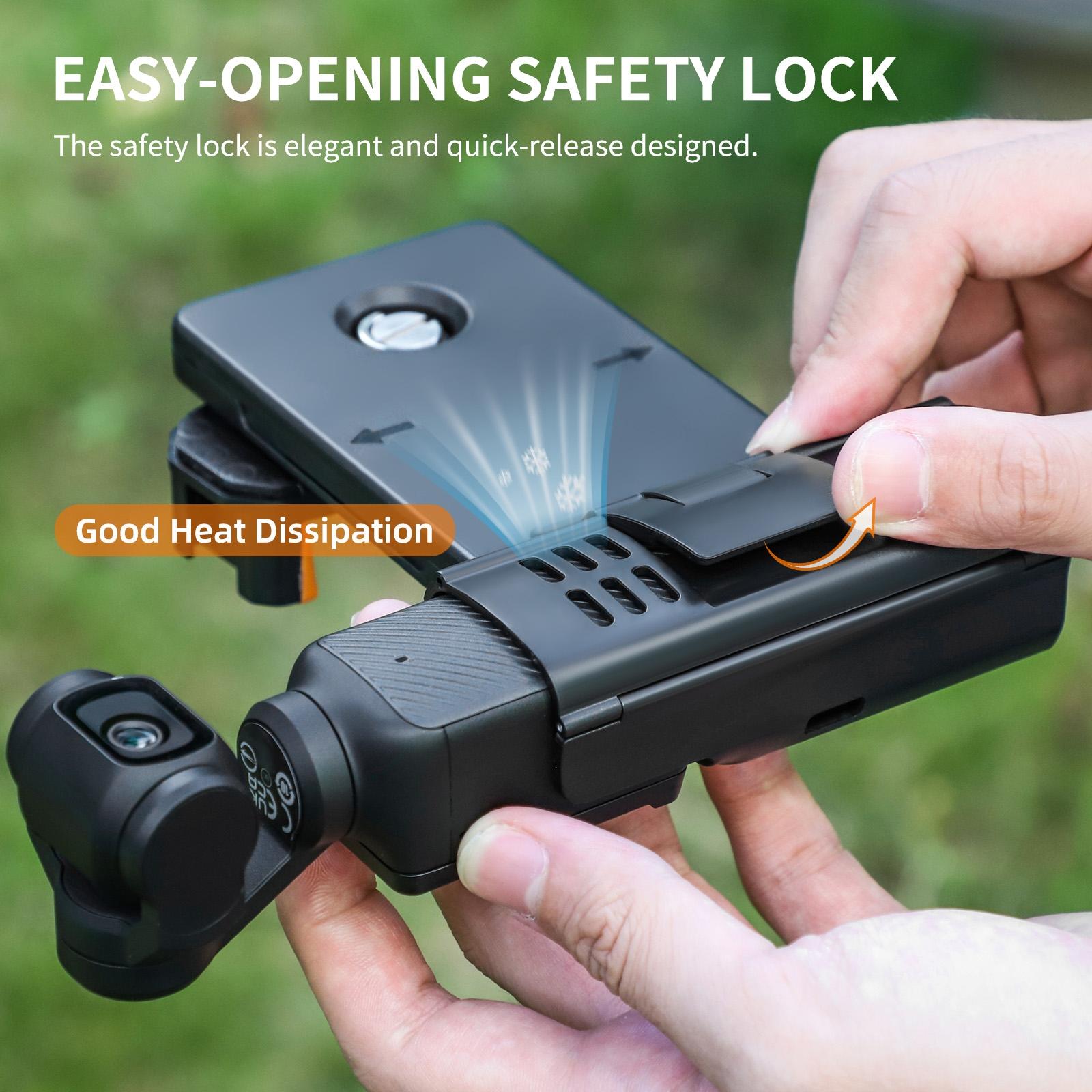 Portable Phone Clamp Holder with Storage Case for Dji Pocket 3 12