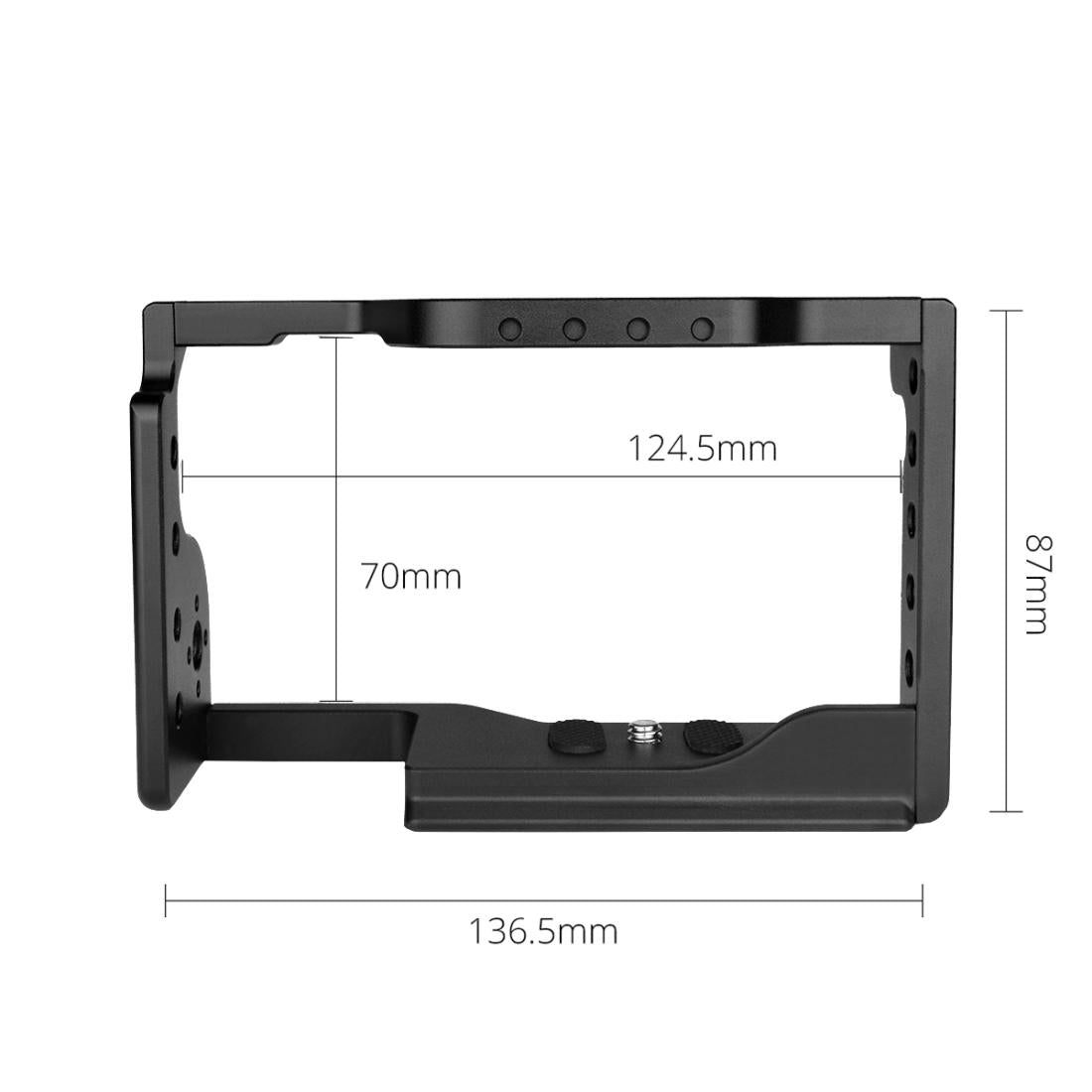 Video Camera Stabilizer Cage - Black for Sony A6600 9