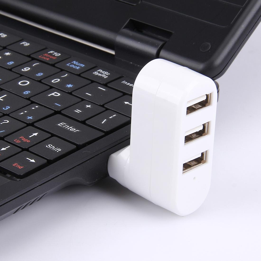 3-Port Usb 2.0 Hub With 180° Rotation - Black 13