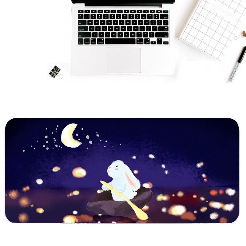Waterproof Cartoon Mouse Pad Non Slip Design - Yellow Cat 8