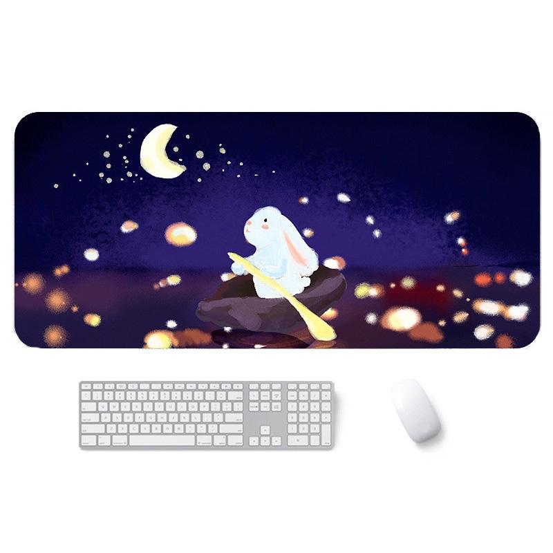 Waterproof Cartoon Mouse Pad Non Slip Design - Yellow Cat 9