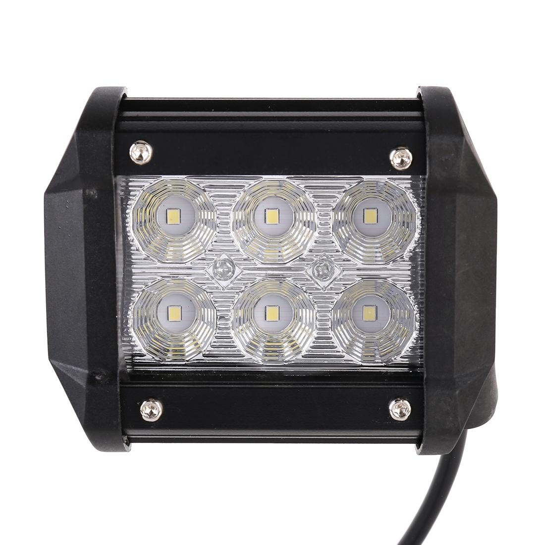 18W 6 Led White Light Floodlight Engineering Lamp / Waterproof Ip67 Suvs Light Dc 10 - 30V Black 7