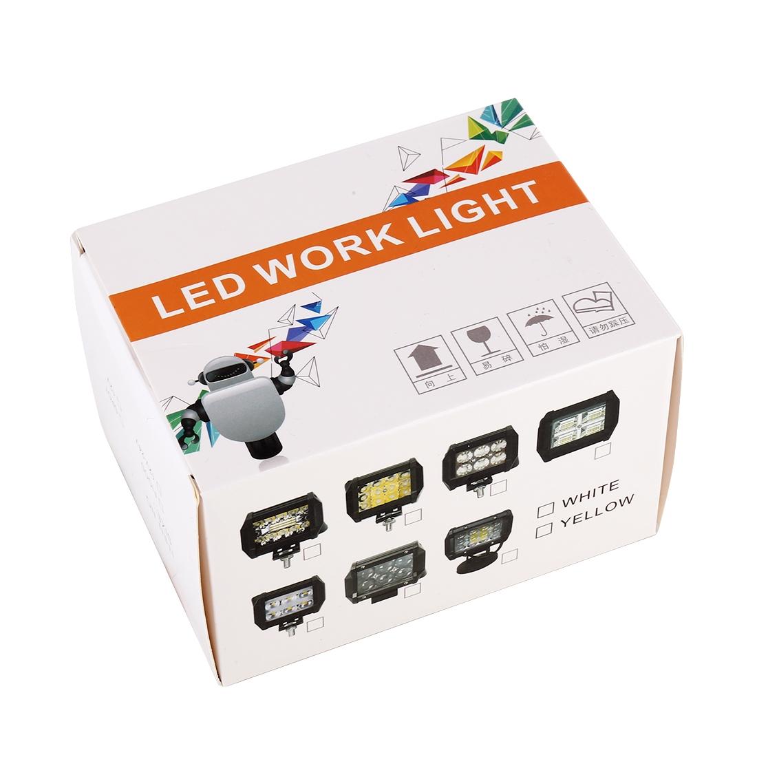 18W 6 Led White Light Floodlight Engineering Lamp / Waterproof Ip67 Suvs Light Dc 10 - 30V Black 11