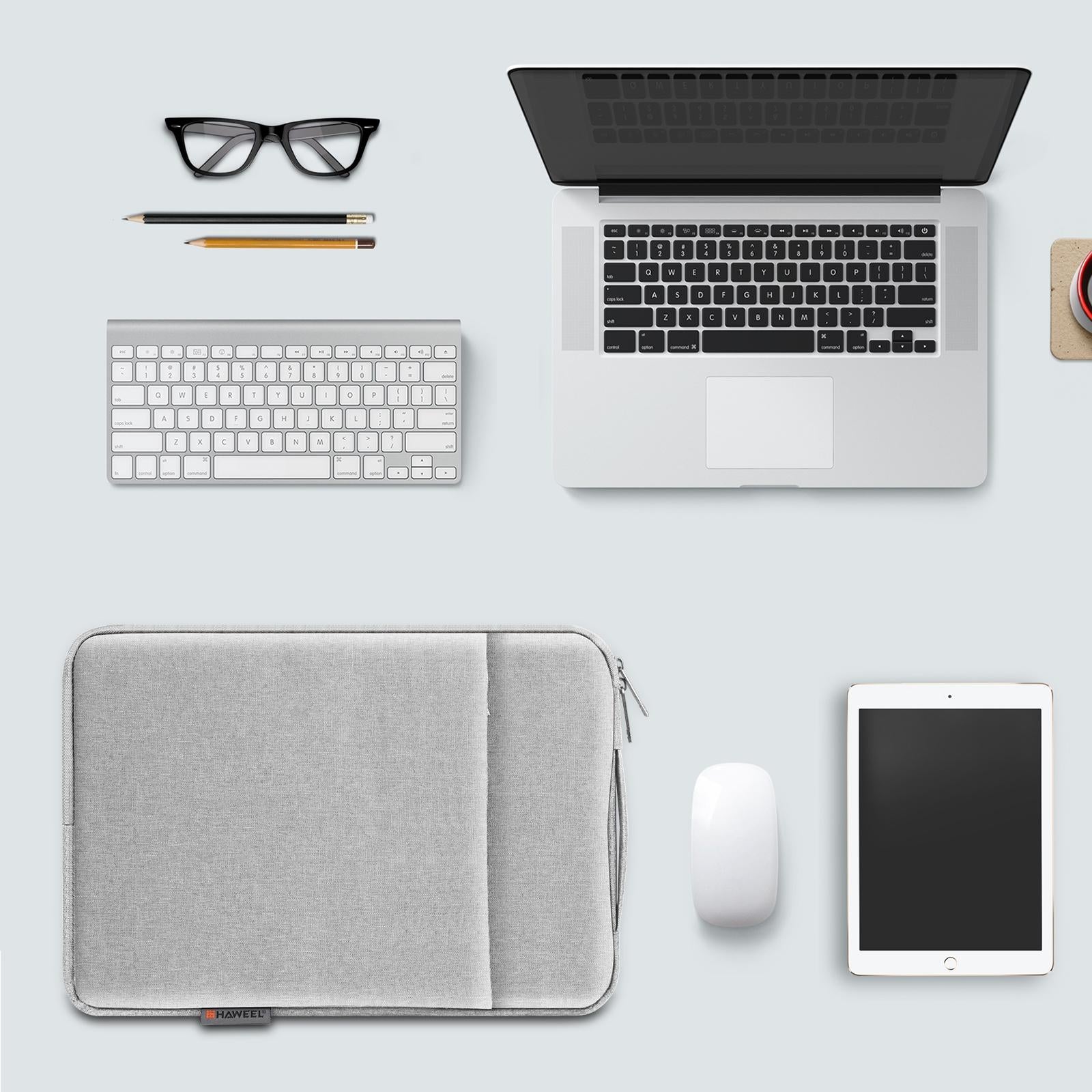 14-15 Inch Laptop Sleeve Briefcase With Zipper And Handle - Black 8