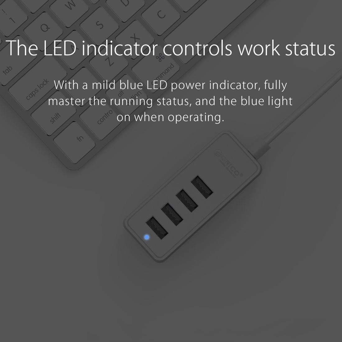 Usb 2.0 Desktop Hub With Micro Usb Cable And Power Supply 8