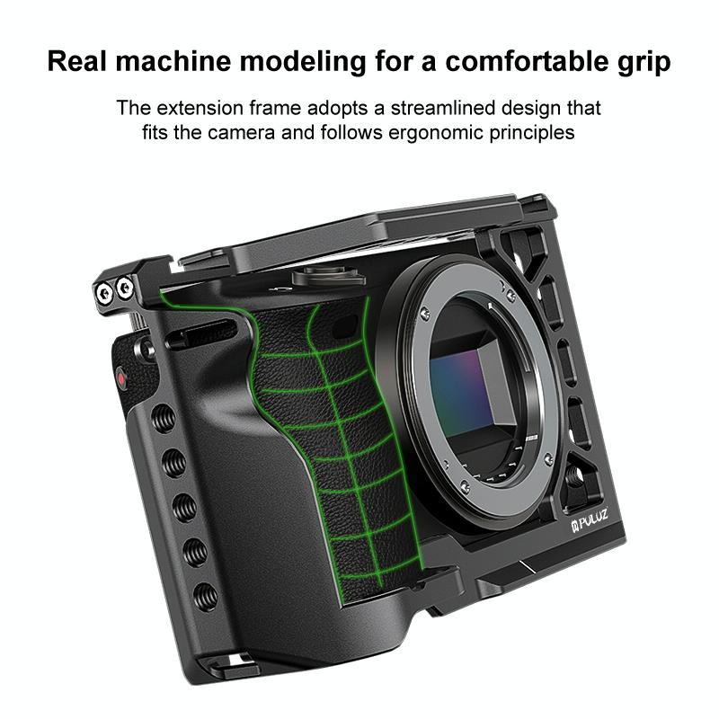 Metal Camera Cage For Sony A6500 / A6400 / A6300 / A6000 - Stabilizer Rig Black 7