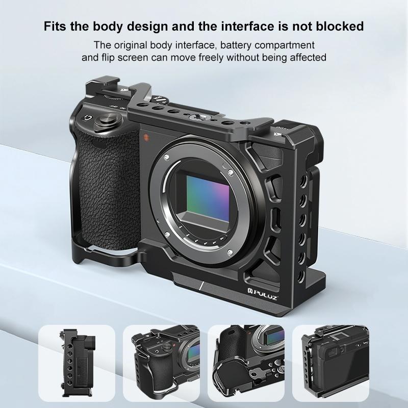 Metal Camera Cage For Sony A6500 / A6400 / A6300 / A6000 - Stabilizer Rig Black 8