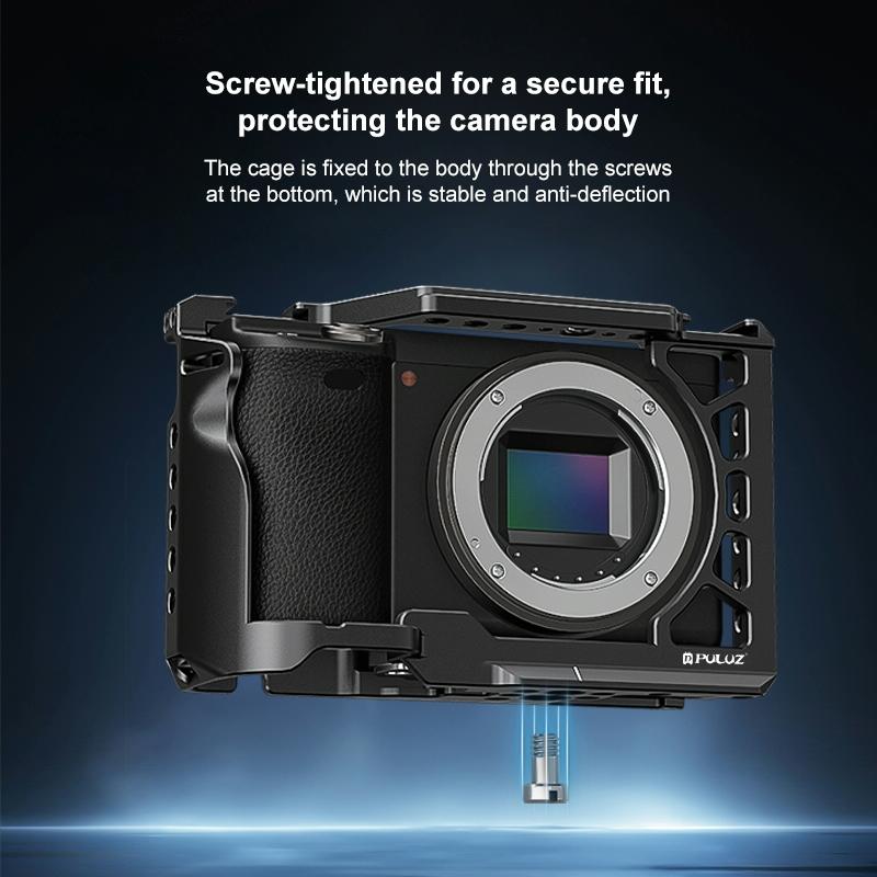 Metal Camera Cage For Sony A6500 / A6400 / A6300 / A6000 - Stabilizer Rig Black 10