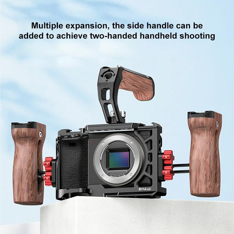 Metal Camera Cage For Sony A6500 / A6400 / A6300 / A6000 - Stabilizer Rig Black 12