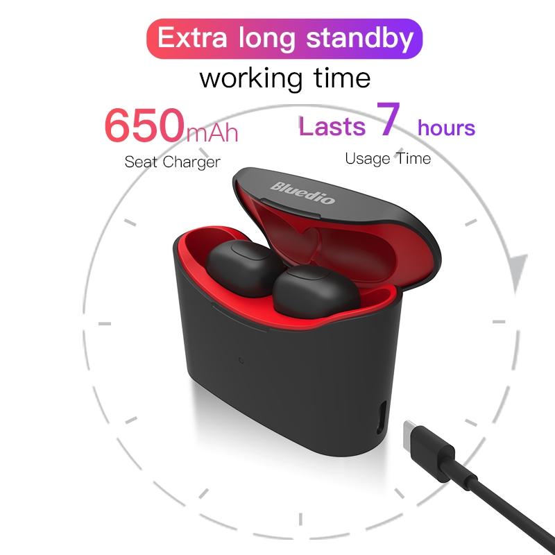 Bluetooth 5.0 Wireless Earbuds with Charging Case - Black 11