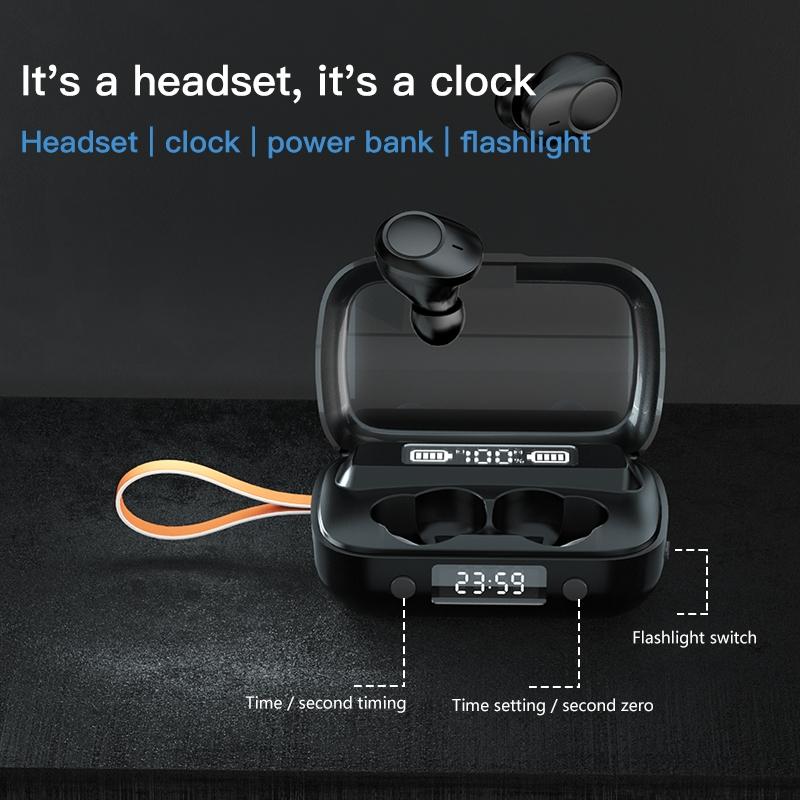 Touch Bluetooth Earphones with Dual Noise Cancellation and Charging Box 4