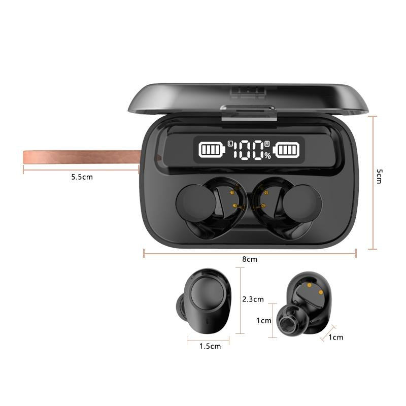 Touch Bluetooth Earphones with Dual Noise Cancellation and Charging Box 10