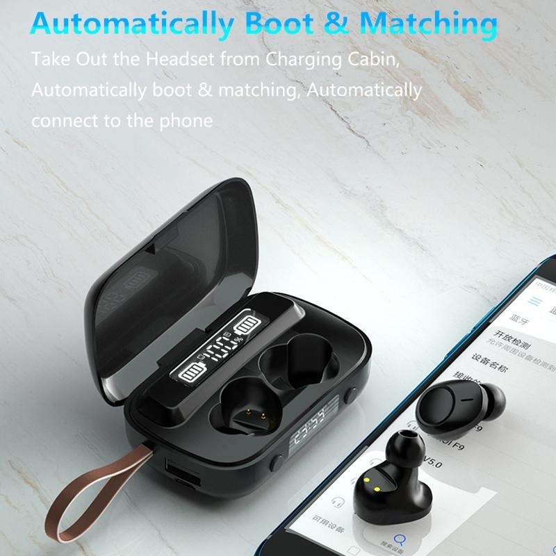 Touch Bluetooth Earphones with Dual Noise Cancellation and Charging Box 11