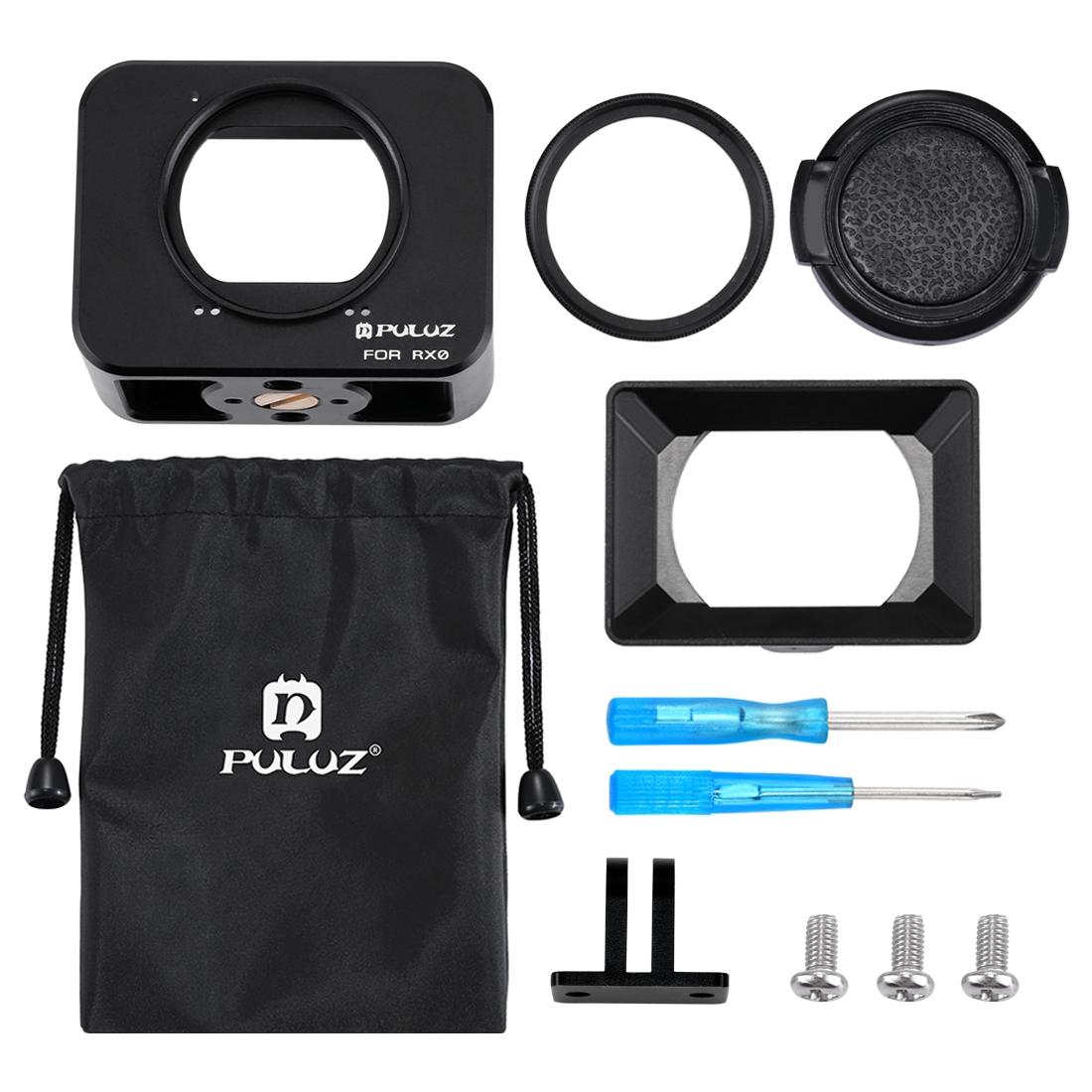 Sony Rx0 Protective Cage with 37mm Lens and Sunshade - Black 11