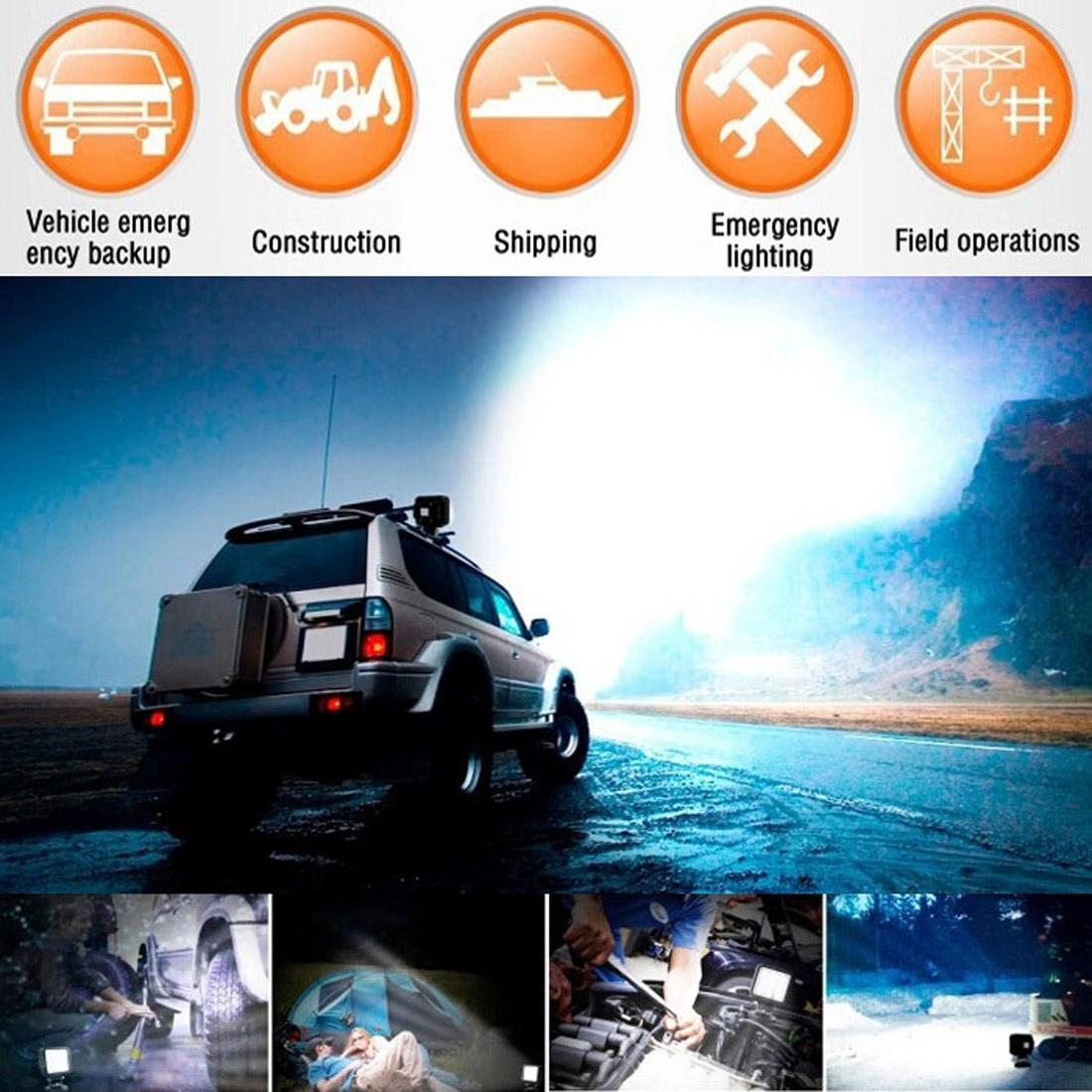 18W Cree 6 Led White Light Condenser Engineering Lamp / Waterproof Ip67 Suvs Light Dc 10 - 30V Black 9