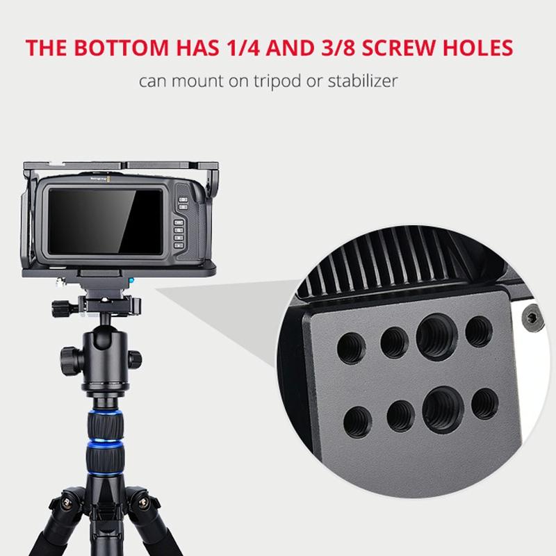 Video Camera Cage Stabilizer For Dji Bmpcc 4K - Black C9 4