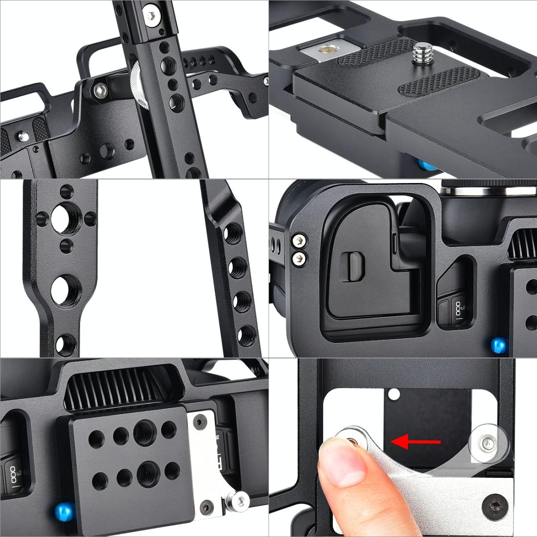 Video Camera Cage Stabilizer For Dji Bmpcc 4K - Black C9 7