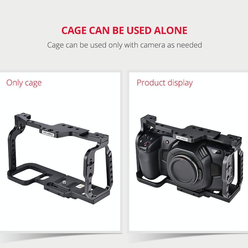 Video Camera Cage Stabilizer For Dji Bmpcc 4K - Black C9 11