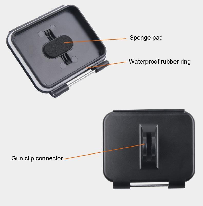 Waterproof Clamp Mount Adapter Kit for Gopro Hero6 / 5 with Back Cover 5