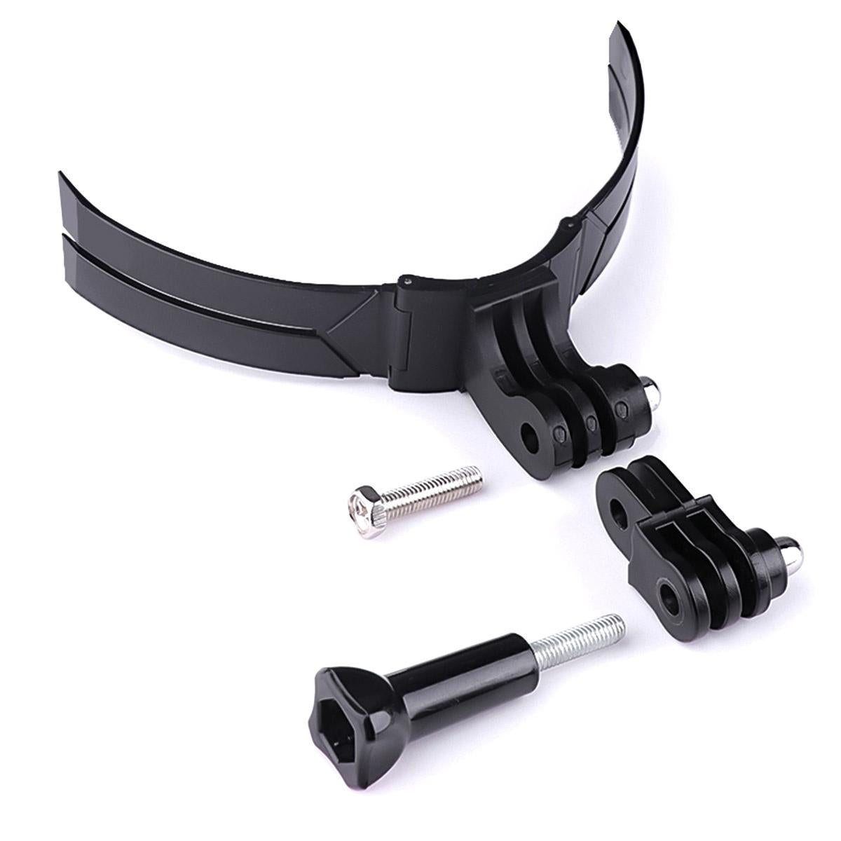 Foldable Action Camera Helmet Mount Kit with j Hook and Phone Clamp 4