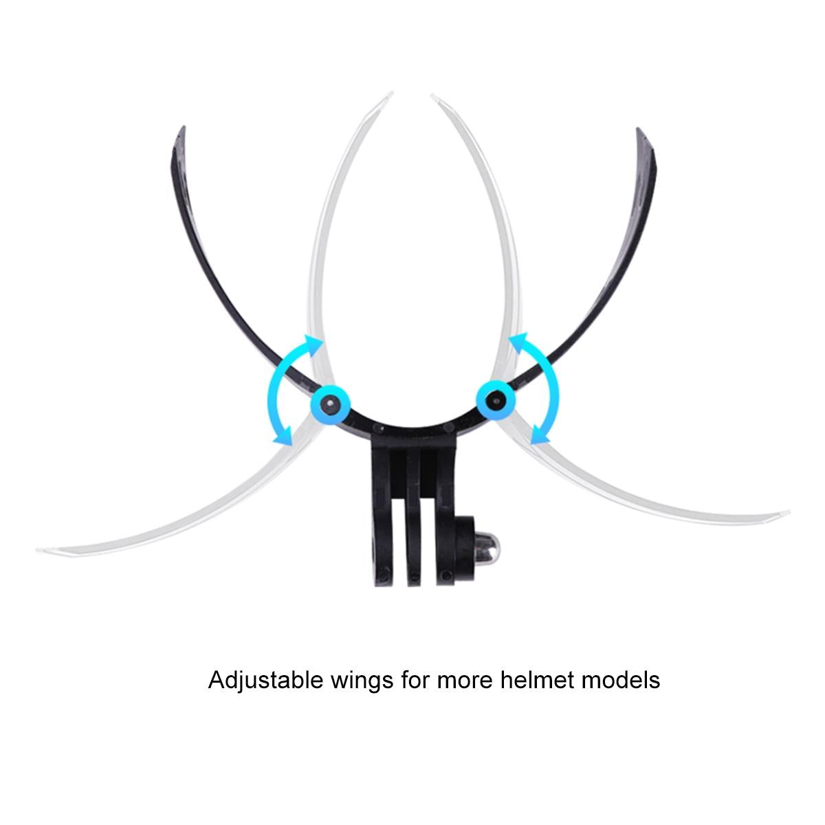 Foldable Action Camera Helmet Mount Kit with j Hook and Phone Clamp 5