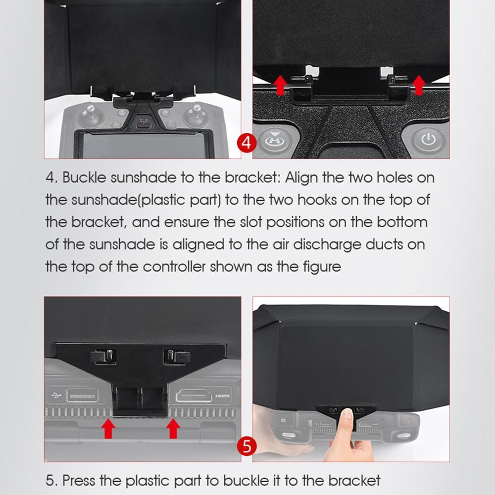 Foldable Sunshade with Screen Bracket for Dji Mavic Drones 7