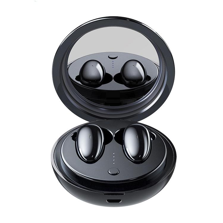 Wireless Stereo Earphones with Charging Box - Tws-9 - Black