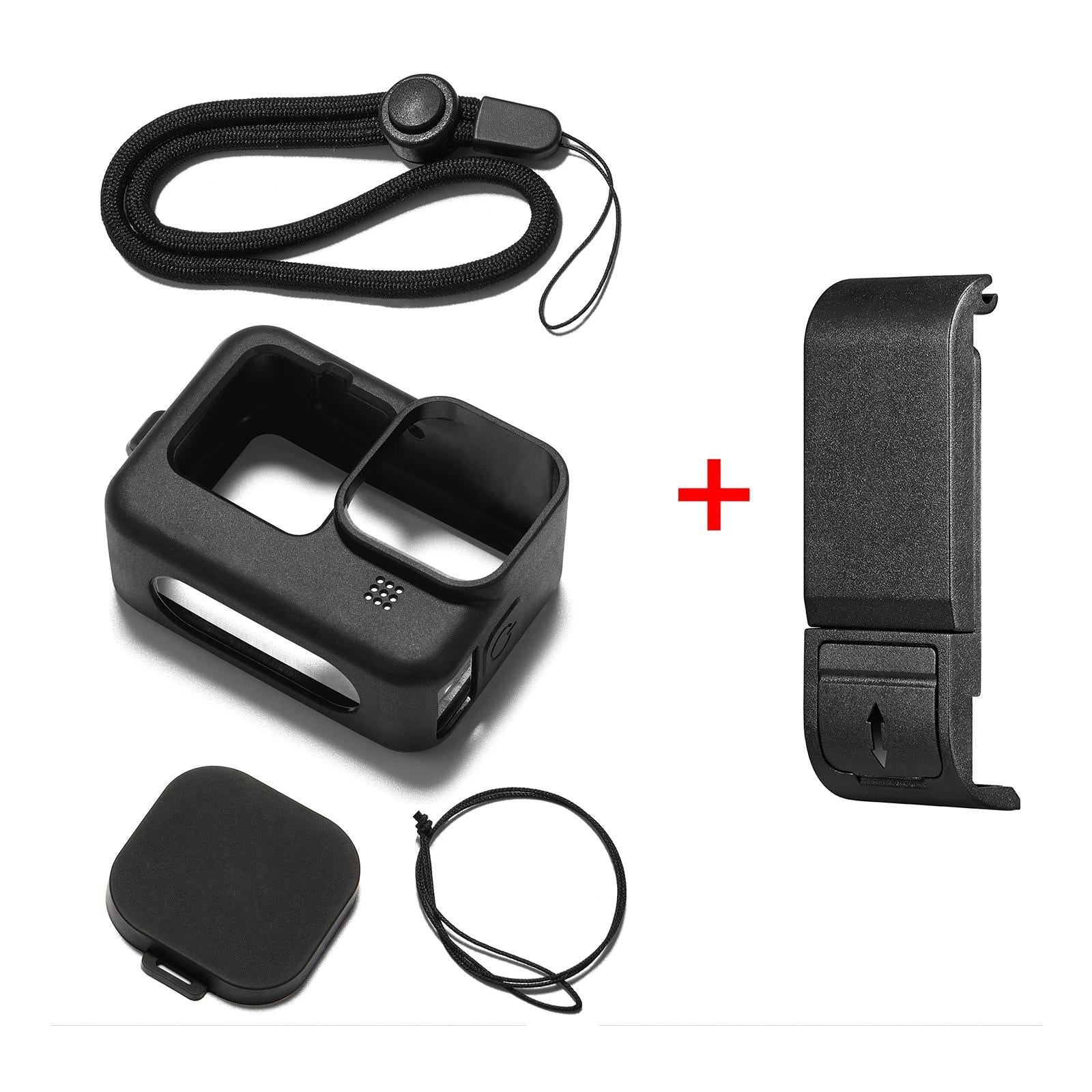 Silicone Protective Case with Wrist Strap and Lens Cover for Gopro Hero12 9