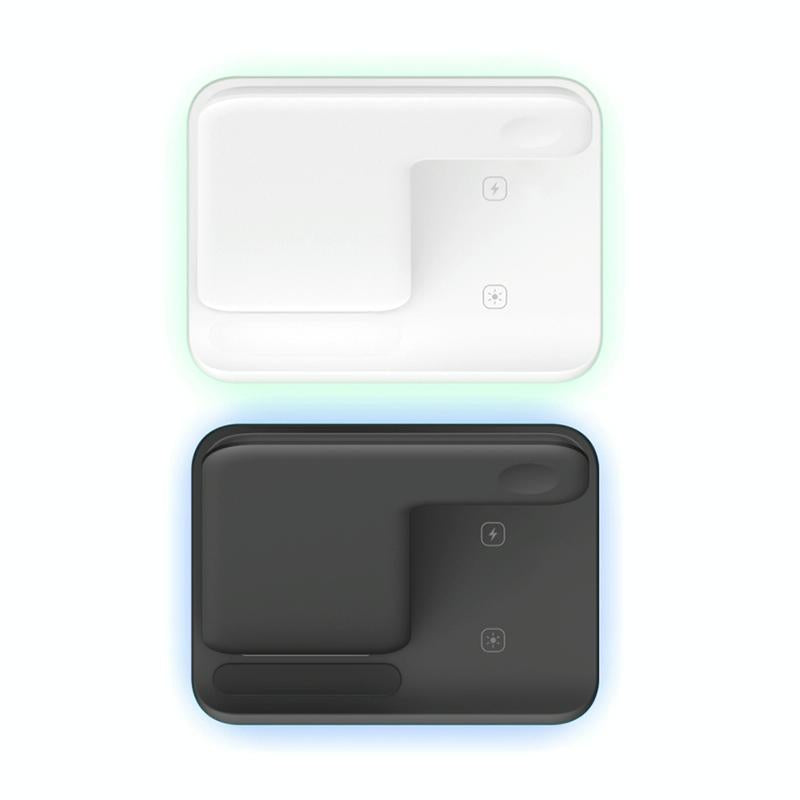 3 In 1 Magnetic Wireless Charger With Touch Ring Light - Black 12