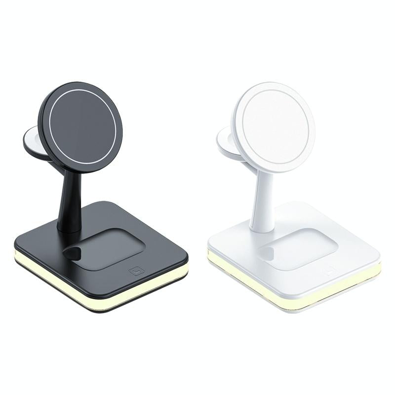 15W Wireless Fast Charger With 360° Rotating Holder - Black 3