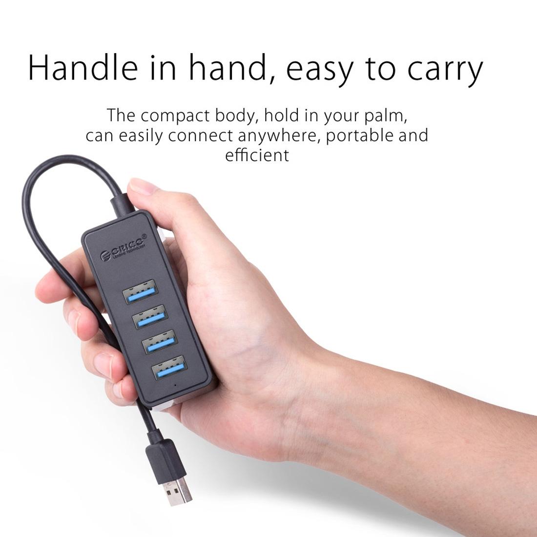 4-Port Usb 3.0 Desktop Hub With Micro Usb Cable 4