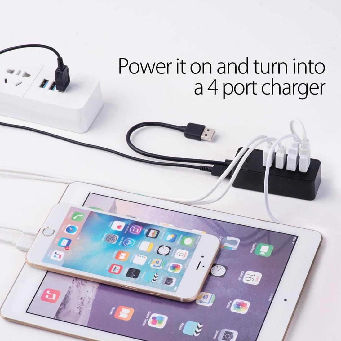 4-Port Usb 3.0 Desktop Hub With Micro Usb Cable 7