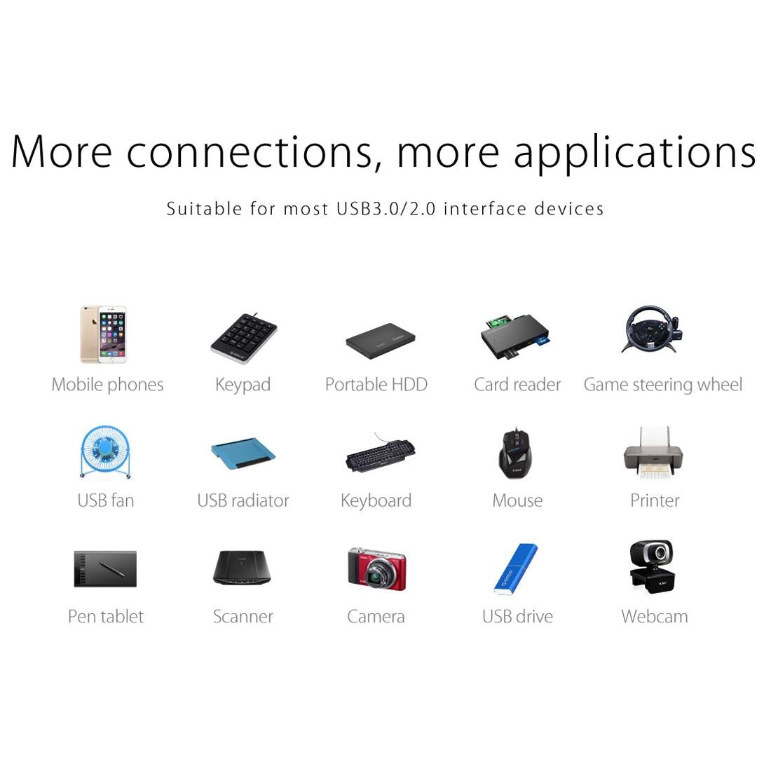 4-Port Usb 3.0 Desktop Hub With Micro Usb Cable 8