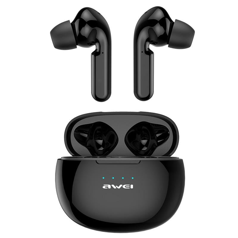 Wireless Sports Headset with Charging Case - T15 Tws Bluetooth V5.0 Black