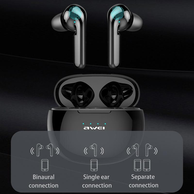 Wireless Sports Headset with Charging Case - T15 Tws Bluetooth V5.0 Black 8